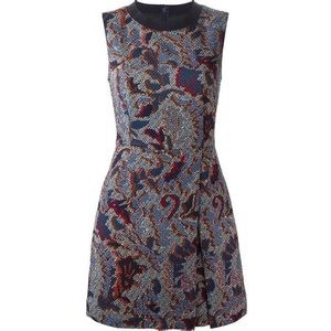 Tory Burch Pixelated Brocade Print Sheath Dress Size 12